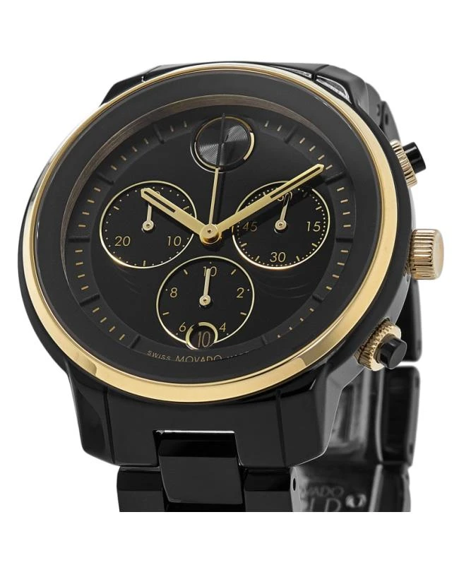 商品Movado|Movado Bold Verso Black Chronograph Dial Men's Watch 3600932,价格¥5228,第2张图片详细描述