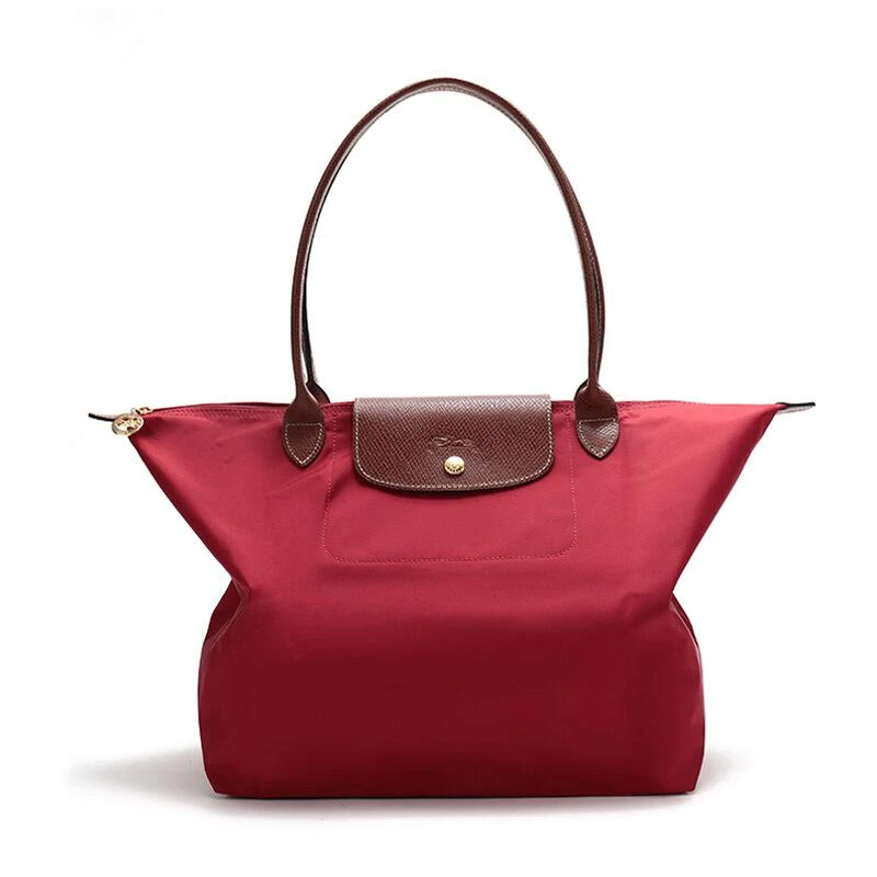 商品[国内直发] Longchamp|珑骧 LONGCHAMP 女士LE PLIAGE系列小号黑色织物长柄可折叠手提单肩包饺子包 L2605 089 001,价格¥548,第3张图片详细描述