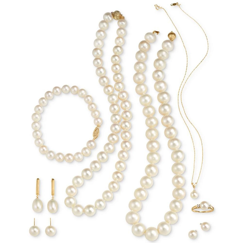 商品Belle de Mer|Cultured Freshwater Pearl (9-1/2mm) Collar 18" Necklace,价格¥2246,第5张图片详细描述