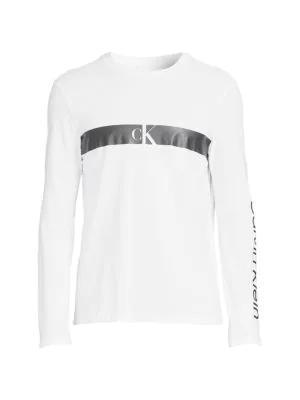 商品Calvin Klein|​Box Logo Long Sleeve Crewneck Tee,价格¥186,第6张图片详细描述
