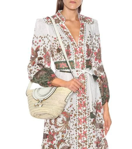 商品Chloé|Marcie S号酒椰叶纤维斜挎包,价格¥4570,第2张图片详细描述