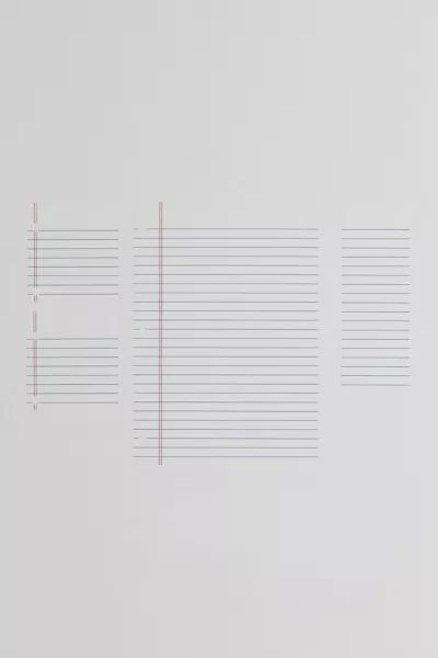 商品Urban Outfitters|Notebook Paper Dry Erase Peel And Stick Giant Wall Decals,价格¥298,第2张图片详细描述