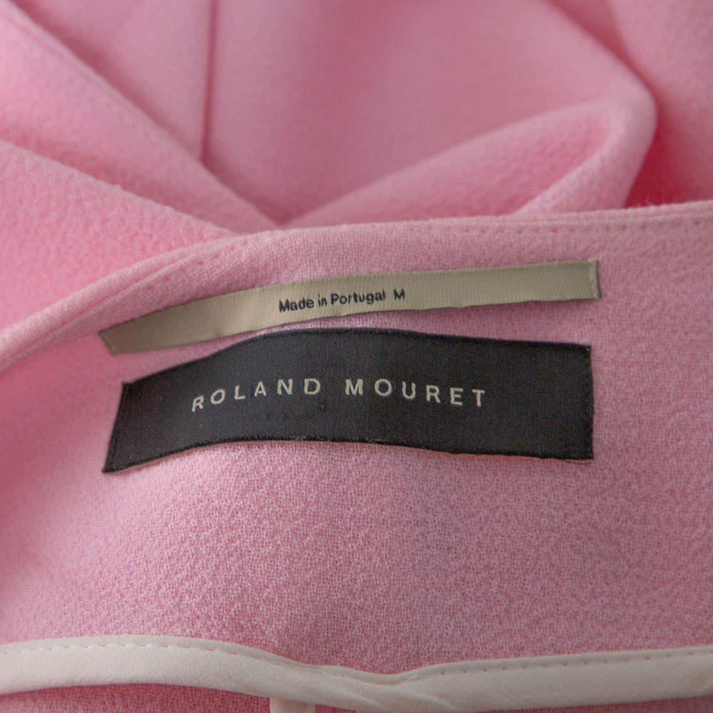 商品[二手商品] ROLAND MOURET|Roland Mouret Light Pink Wool Crepe Palmer Coat M,价格¥2195,第7张图片详细描述