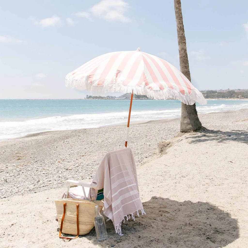 商品Business & Pleasure|Business & Pleasure Holiday Beach Umbrella - Pink Crew Stripe,价格¥1756,第3张图片详细描述