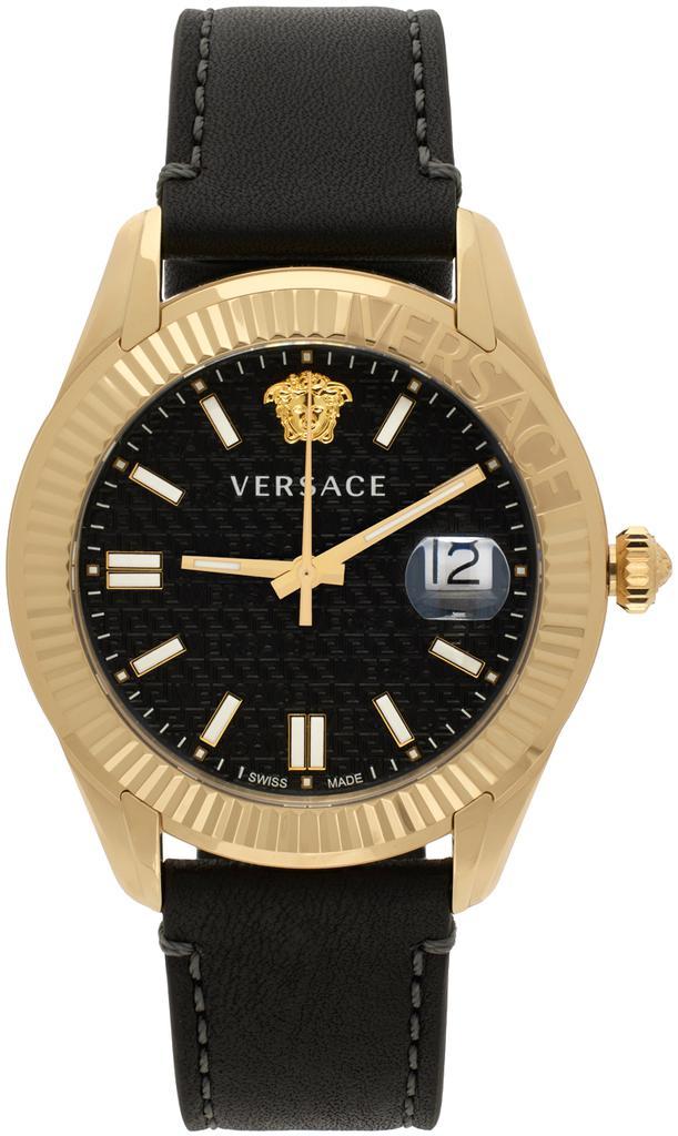 商品Versace|Black Greca Time Watch,价格¥8011,第1张图片