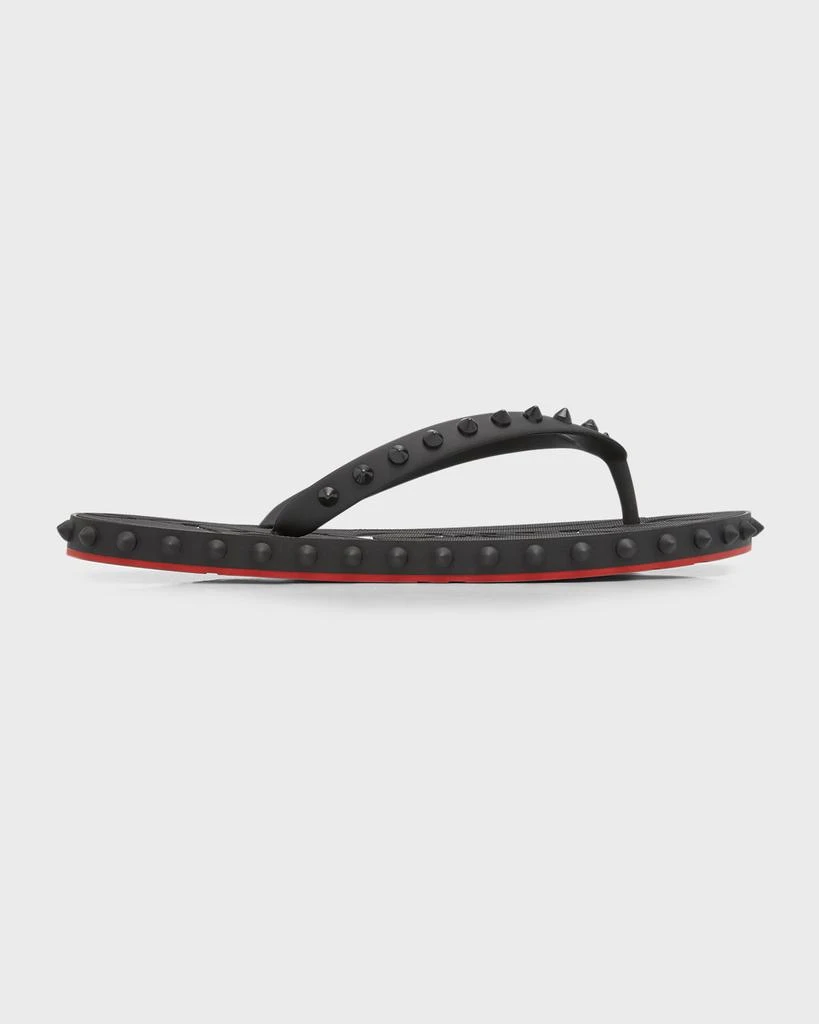 商品Christian Louboutin|Loubi Donna Spike Red Sole Flip Flops,价格¥2868,第1张图片