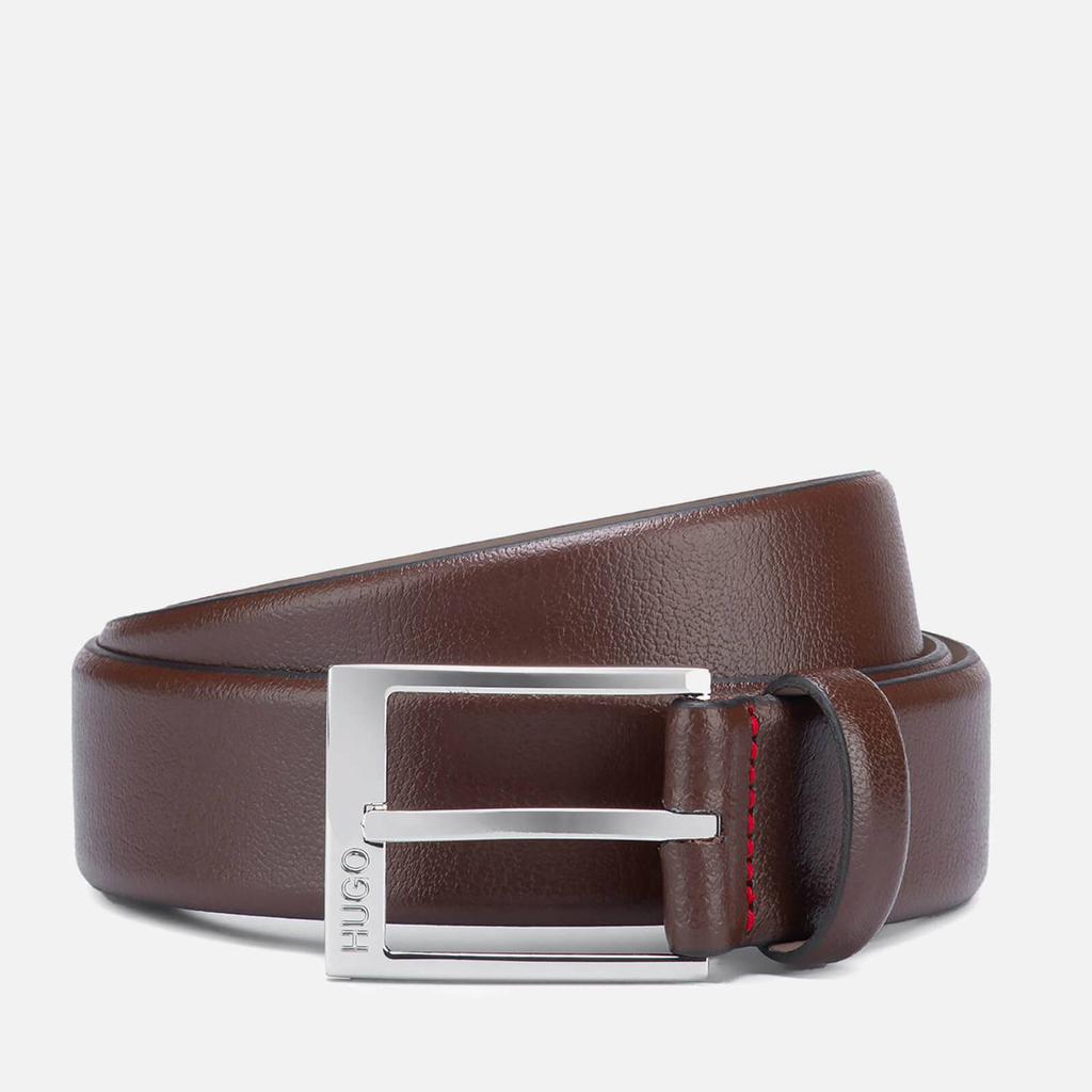 HUGO Men's Gellot Belt - Dark Brown商品第1张图片规格展示