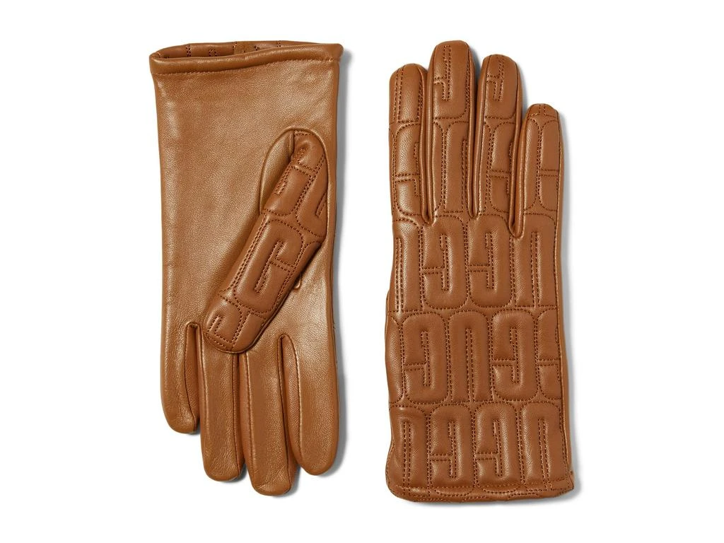 商品UGG|Leather Quilted Logo Gloves with Conductive Tech Palm,价格¥405,第1张图片