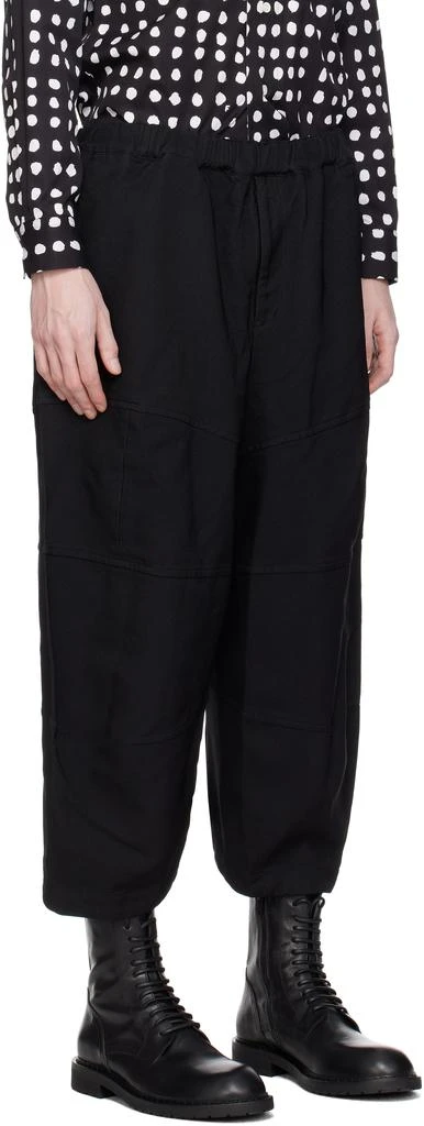 商品Black Comme des Garçons|Black Thick Gabardine Trousers,价格¥2801,第2张图片详细描述