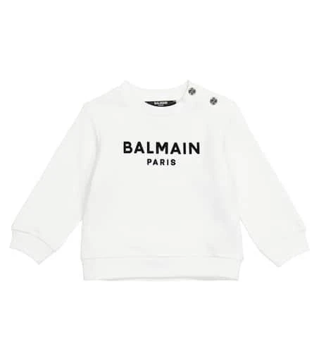 商品Balmain|Baby logo cotton sweatshirt,价格¥1556,第1张图片