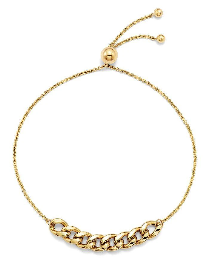 商品Zoe Chicco|14K Yellow Gold Large Curb Chain Bolo Bracelet,价格¥5195,第1张图片