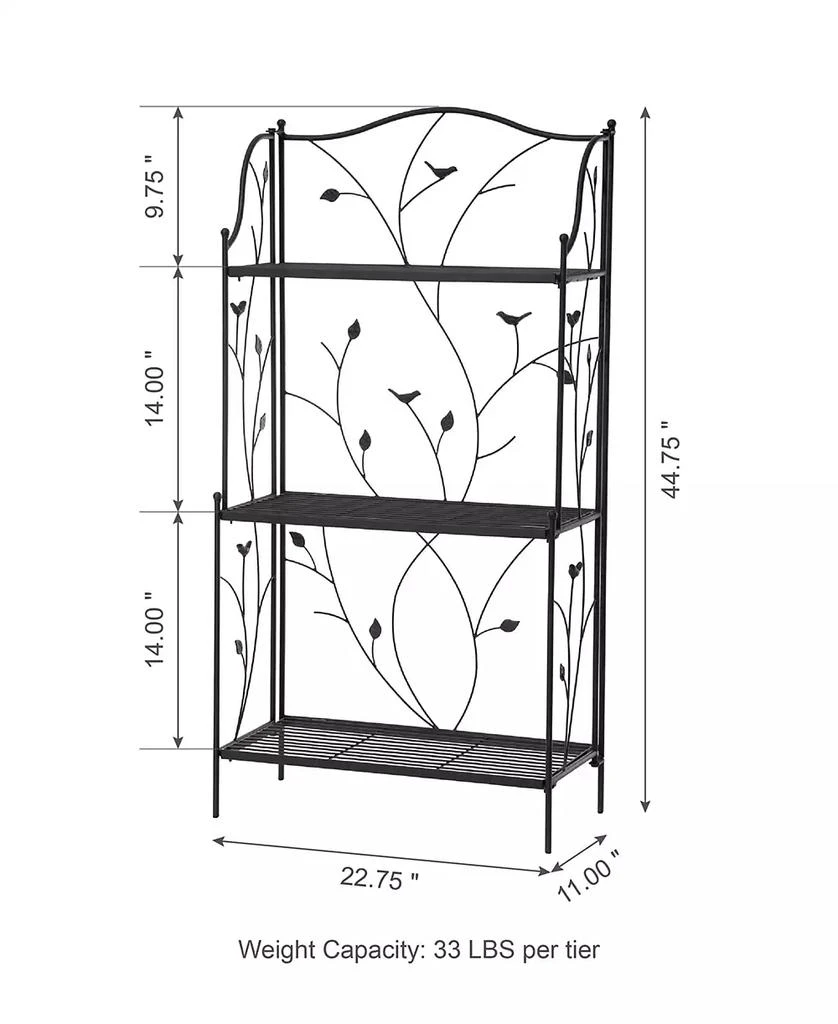 Rectangular 3-Tiered Shelf Plant Stand 商品