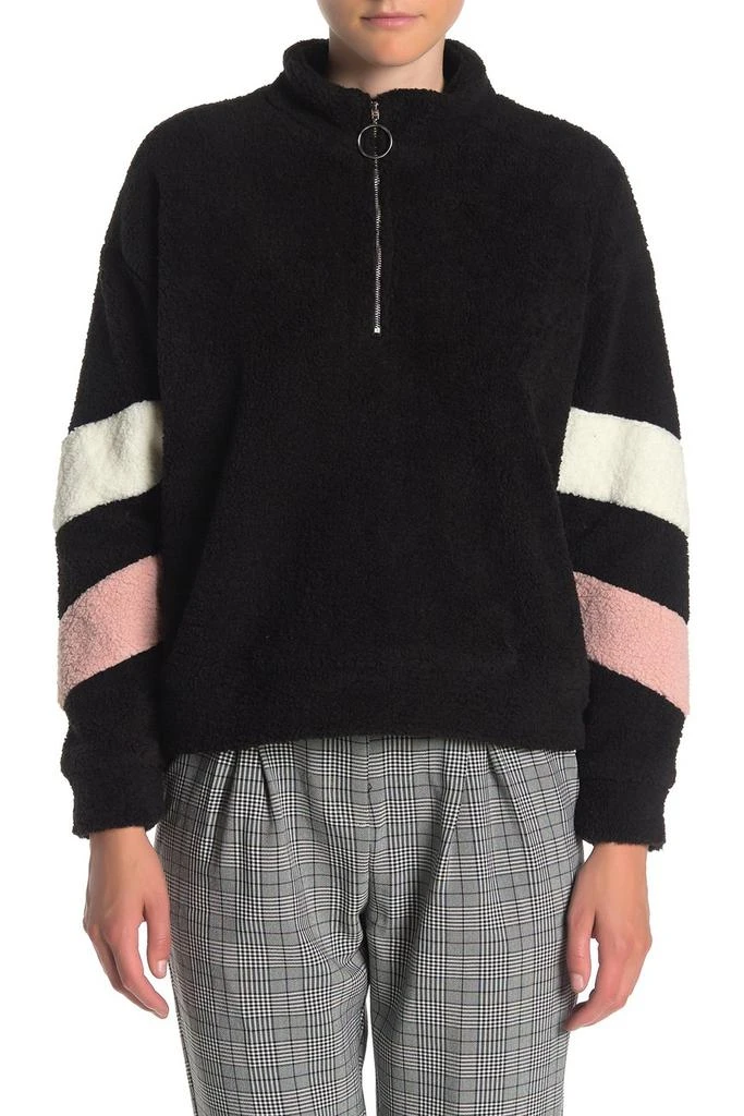 商品Elodie|Teddy Colorblock Sleeve Pullover,价格¥91,第3张图片详细描述