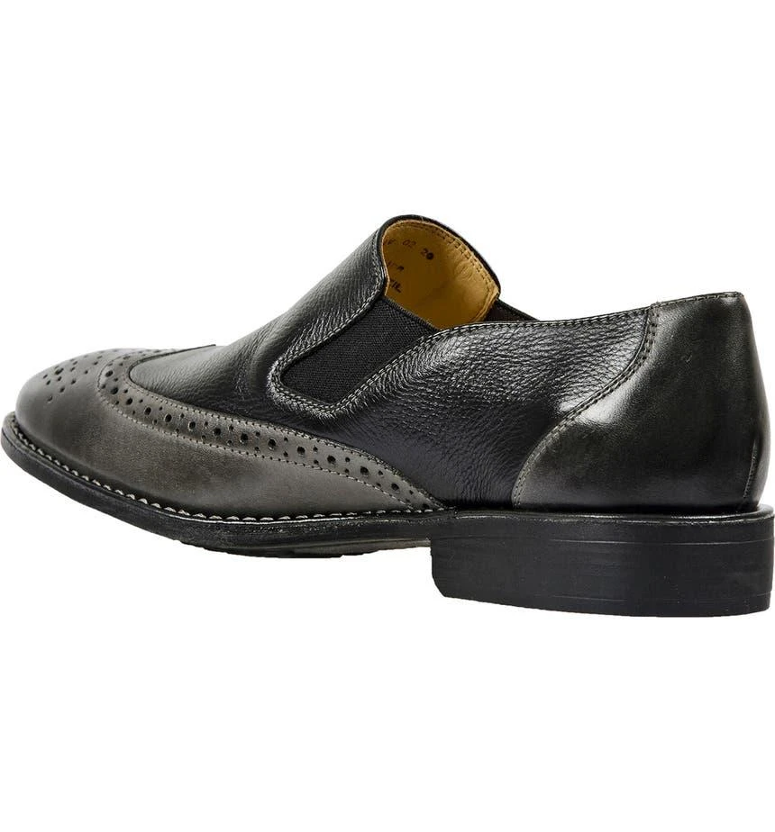 商品Sandro Moscoloni|Double Gore Wing Tip Medallion Loafer,价格¥295,第2张图片详细描述