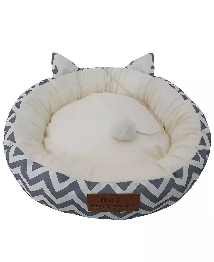 商品Macy's|Canvas Round Cat Bed with Toy Ball, Medium,价格¥216,第1张图片