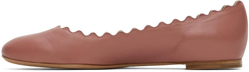 商品Chloé|Pink Lauren Ballerina Flats,价格¥2064,第3张图片详细描述