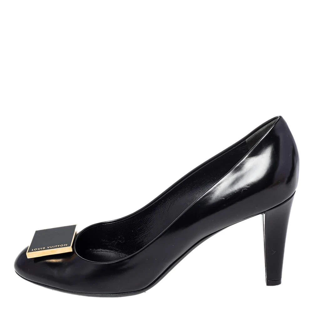 商品[二手商品] Louis Vuitton|Louis Vuitton Black Patent Leather Pumps Size 38.5,价格¥3030,第2张图片详细描述