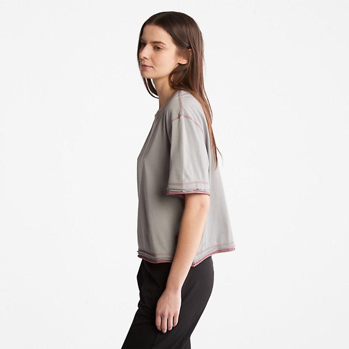 Anti-Odour Supima® Cotton T-Shirt for Women in Grey商品第4张图片规格展示