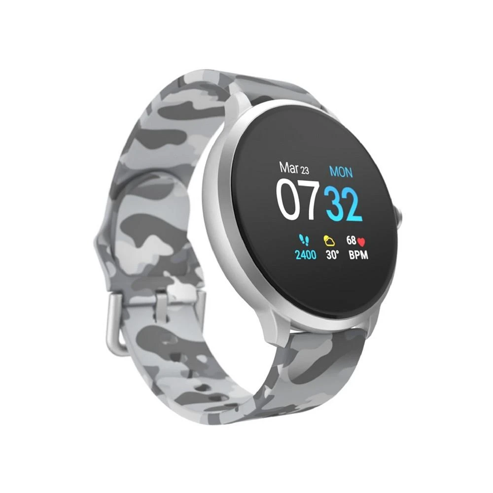 商品iTouch|Air 3 Unisex Light Gray Camo Silicone Strap Smartwatch 45.3mm,价格¥720,第1张图片