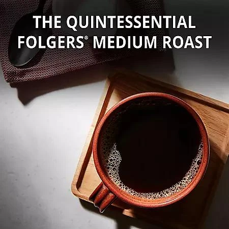 商品Folgers|Folgers Classic Medium Roast Ground Coffee, 43.5 oz.,价格¥122,第4张图片详细描述