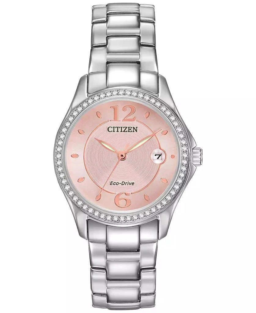 商品Citizen|Women's Eco-Drive Stainless Steel Bracelet Watch 29mm FE1140-86X,价格¥1810,第1张图片