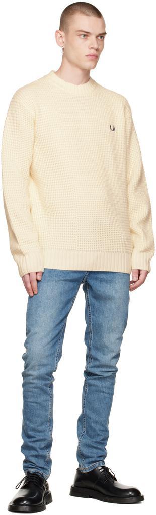 商品Fred Perry|Off-White Textured Sweater,价格¥1397,第6张图片详细描述