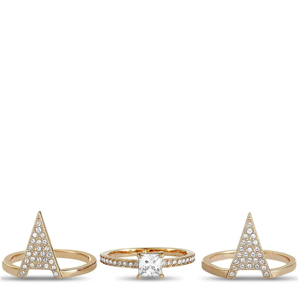 商品Swarovski|Swarovski Funk Rose Gold-Plated and Crystal Three Ring Set,价格¥574,第2张图片详细描述