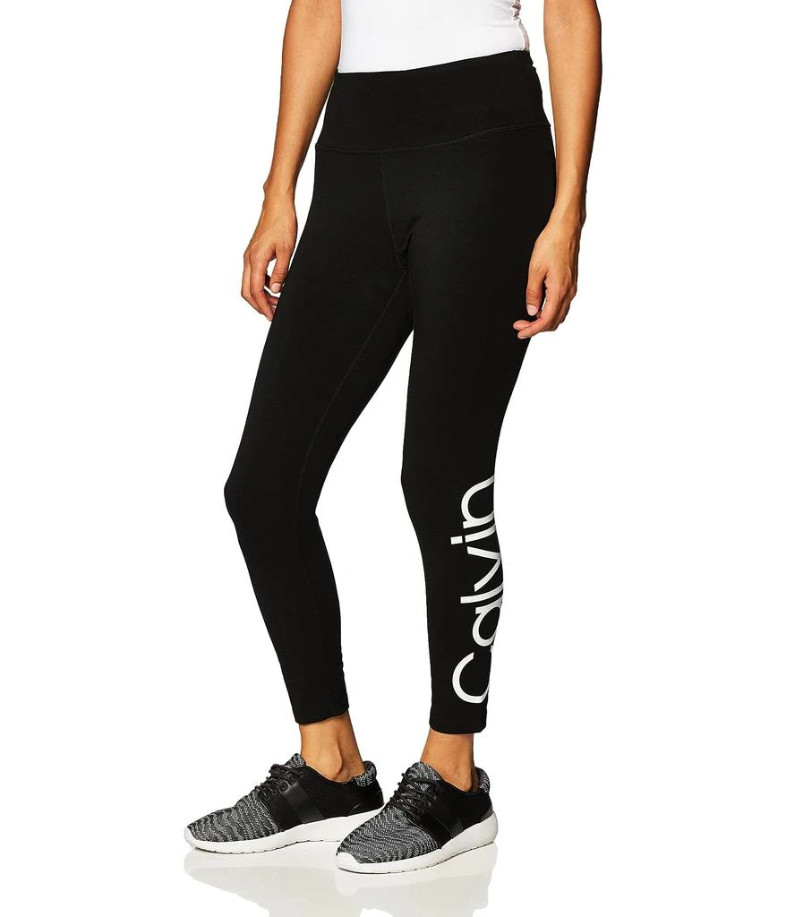 商品Calvin Klein|Premium Performance Double Waistband Moisture Wicking Legging (Standard and Plus),价格¥446,第2张图片详细描述