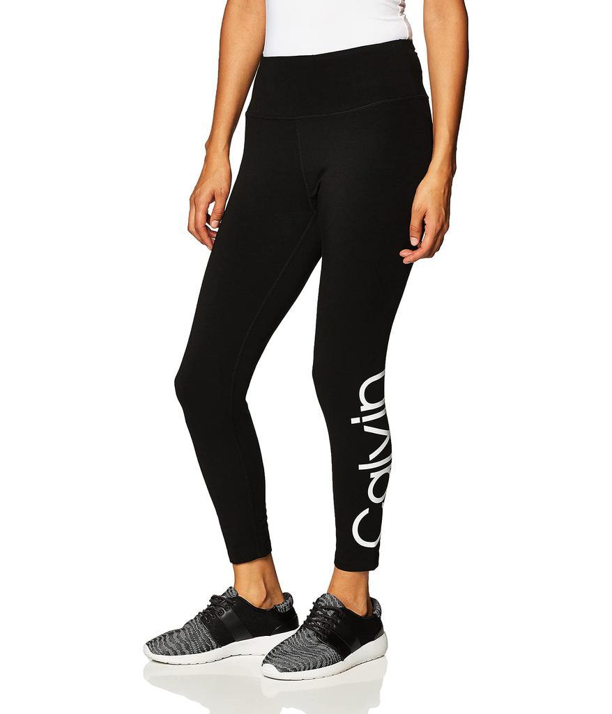 商品Calvin Klein|Women's Premium Performance Double Waistband Moisture Wicking Legging (Standard and Plus),价格¥268,第2张图片详细描述