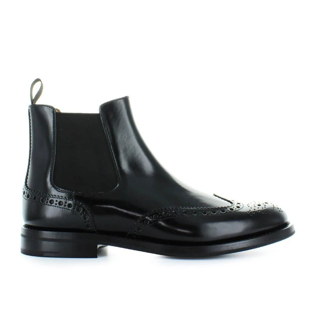 商品Church's|Church'S Womens Black Leather Ankle Boots,价格¥8936,第1张图片