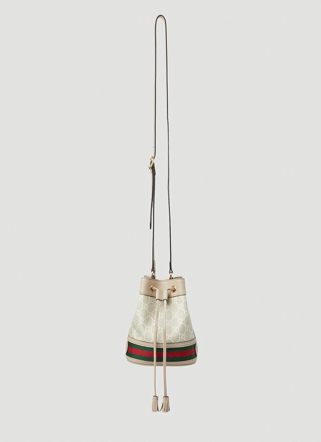 商品Gucci|Ophidia GG Bucket Shoulder Bag in Beige,价格¥9607,第1张图片