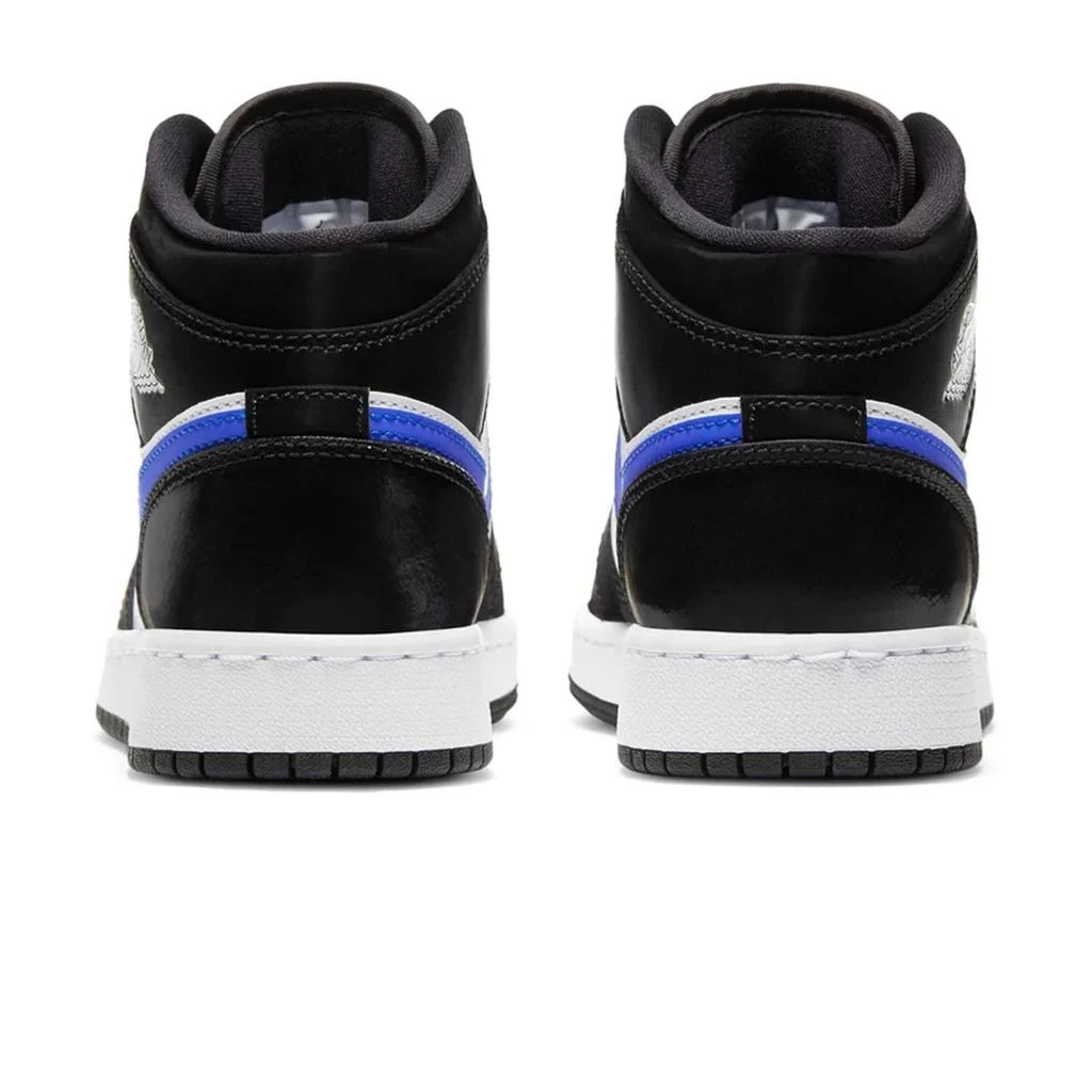 商品Jordan|Air Jordan 1 Mid Black Racer Blue (GS),价格¥1239,第4张图片详细描述