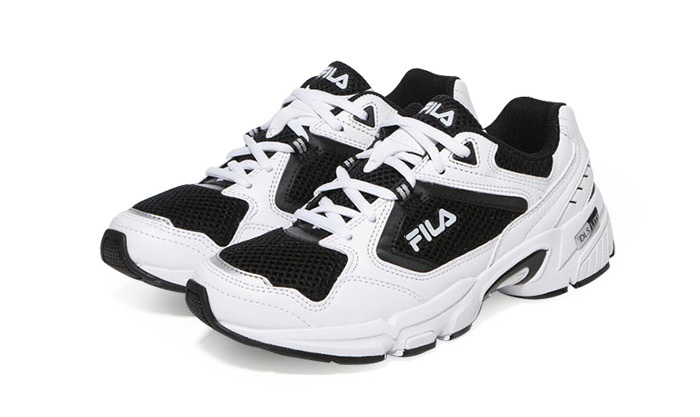 【享贝家】斐乐FILA 休闲运动轻跑鞋 男女同款 白黑 1RM01141D-013 商品第1张图片规格展示