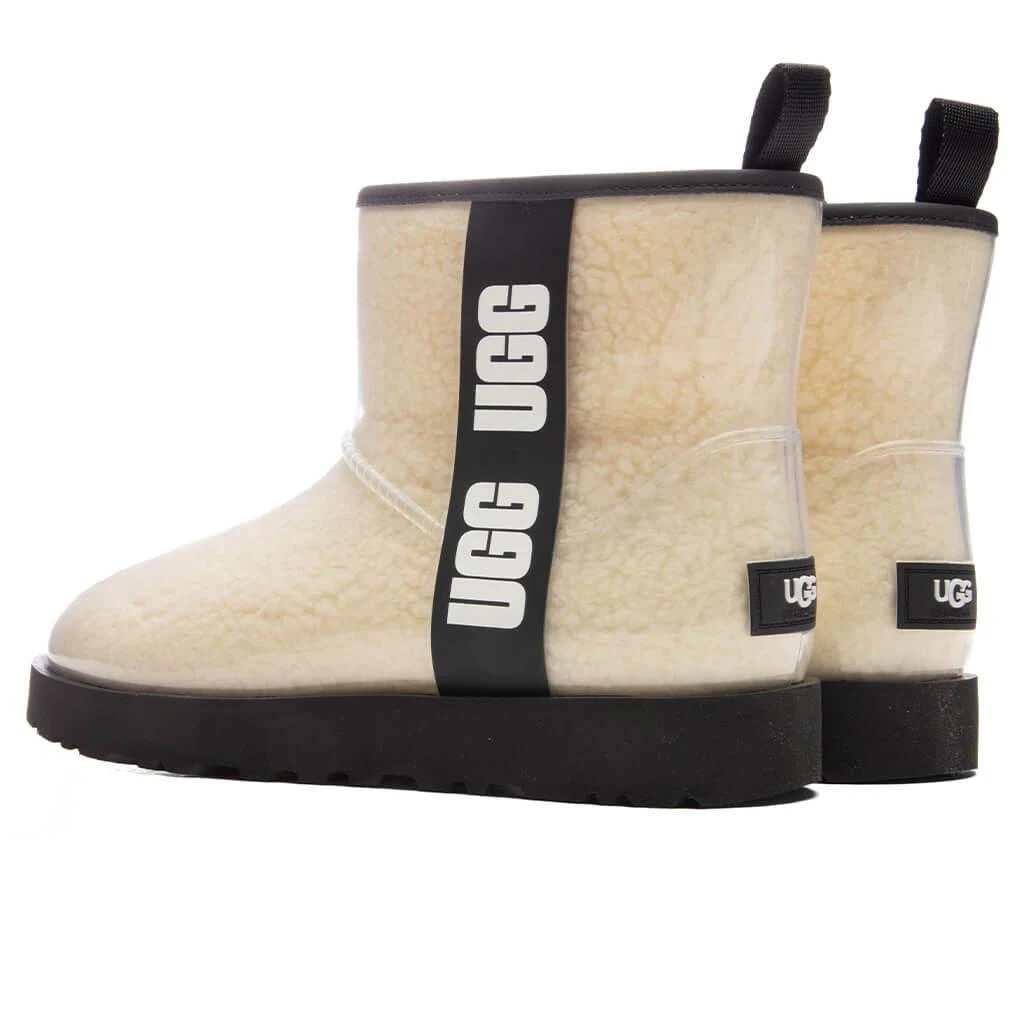 商品UGG|Women's Classic Clear Mini Boot - Natural/Black,价格¥1215,第3张图片详细描述