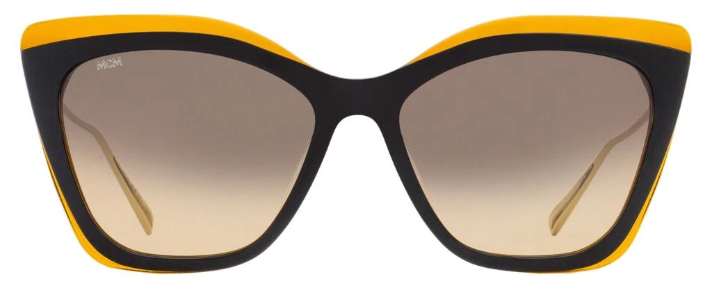 商品MCM|MCM Women's Sculptural Butterfly Sunglasses MCM698S 047 Black/Amber/Gold 55mm,价格¥548,第2张图片详细描述