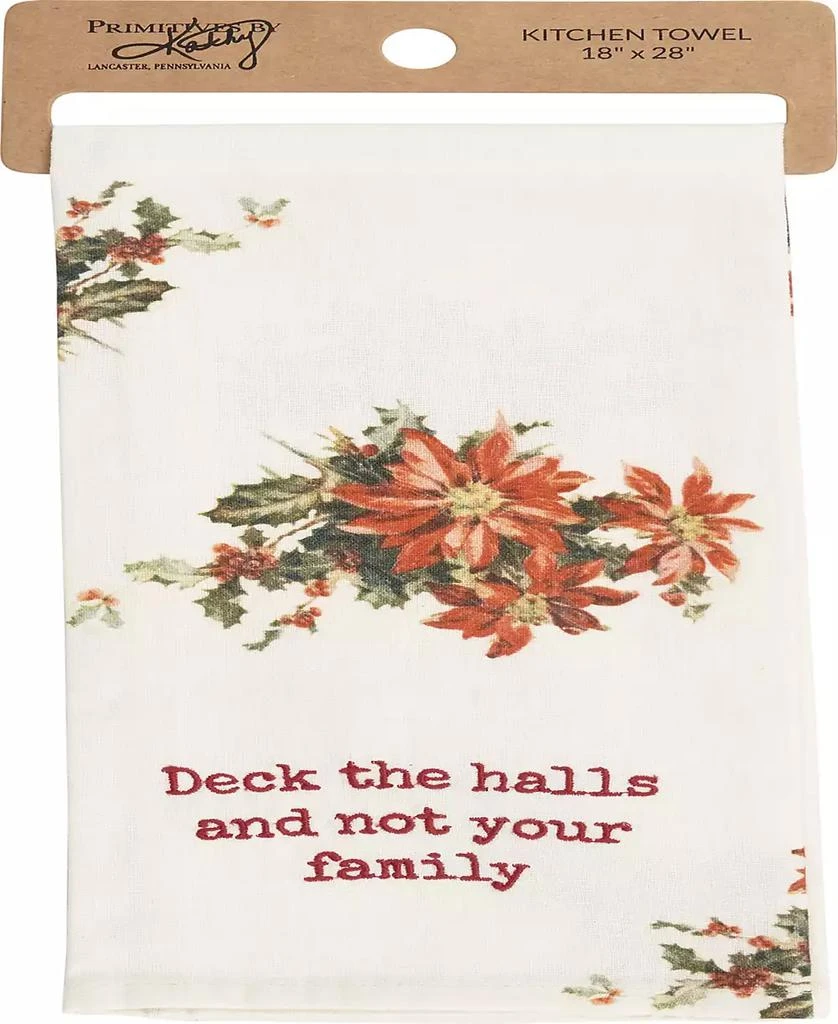 商品Primitives by Kathy|Deck the Halls Kitchen Towel,价格¥31,第3张图片详细描述