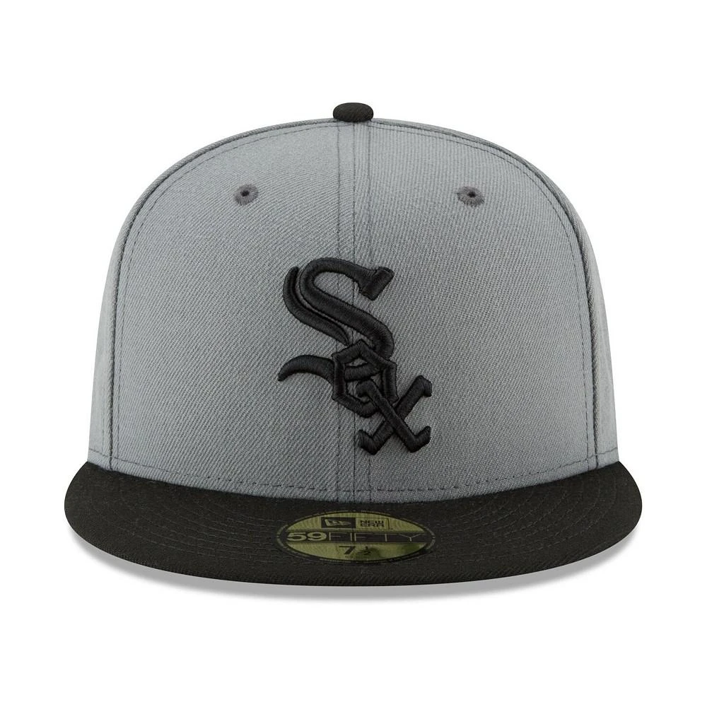 商品New Era|Men's Gray, Black Chicago White Sox Two-Tone 59FIFTY Fitted Hat,价格¥350,第3张图片详细描述