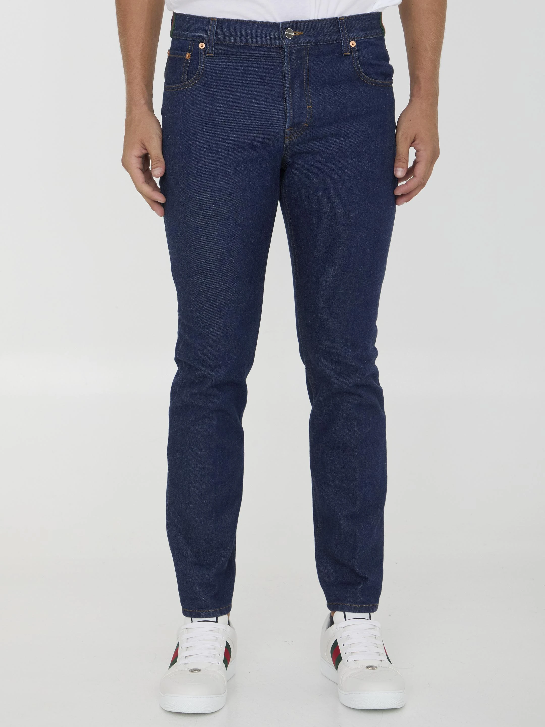 商品Gucci|Gucci 男士牛仔裤 796474XDC284759 黑色,价格¥5417,第1张图片
