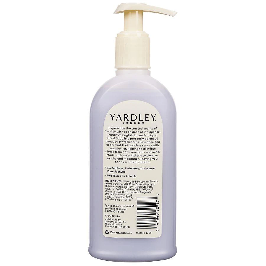 商品Yardley of London|Luxurious Hand Soap English Lavender,价格¥22,第2张图片详细描述