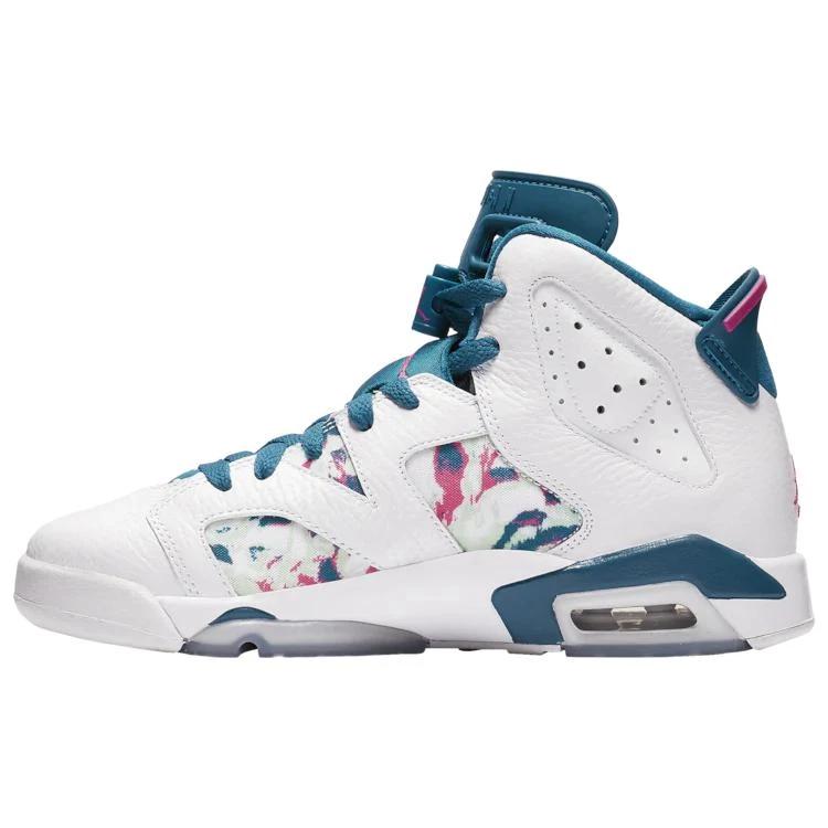 商品Jordan|Jordan Retro 6 - Girls' Grade School篮球鞋 泼墨,价格¥856,第2张图片详细描述