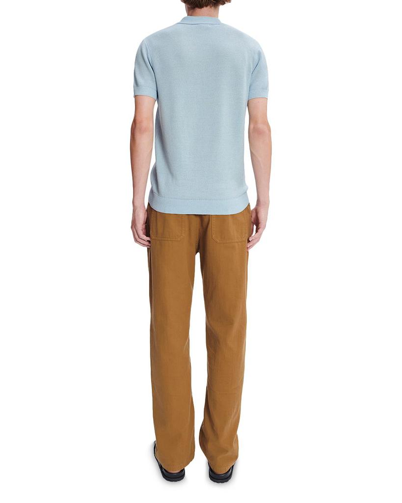 Jude Solid Sweater Knit Regular Fit Polo Shirt商品第3张图片规格展示