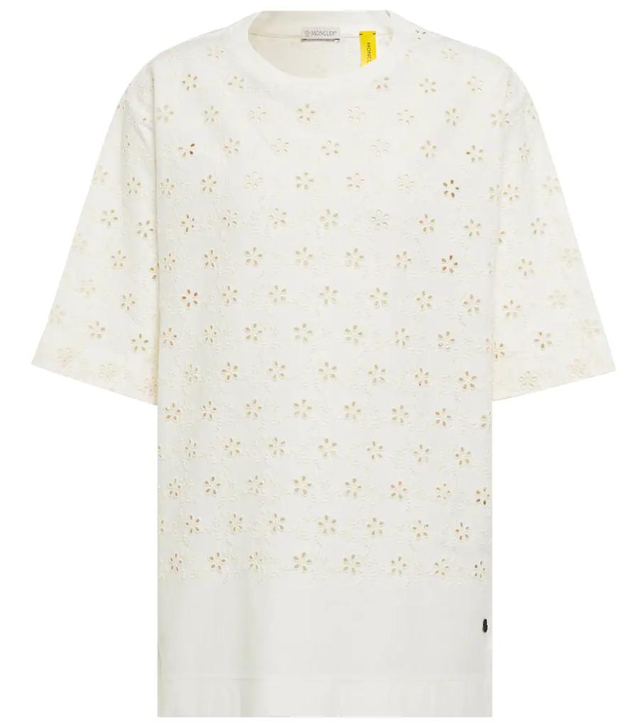 商品Moncler|2 Moncler 1952马德拉刺绣棉质T恤,价格¥5735,第1张图片