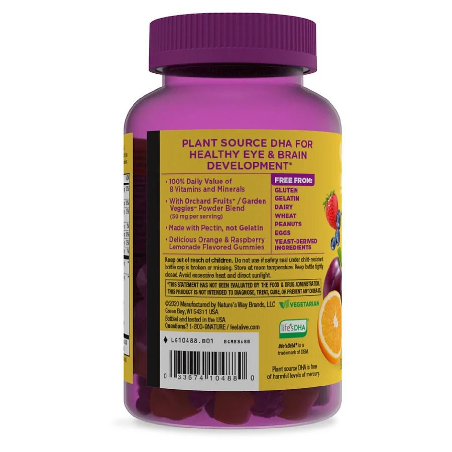 商品Nature's Way|Alive! Prenatal Multivitamin Gummies Strawberry/Lemon,价格¥137,第2张图片详细描述