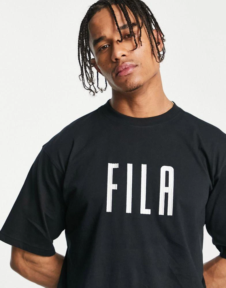 商品Fila|Fila Unisex heritage t-shirt in black,价格¥185,第3张图片详细描述