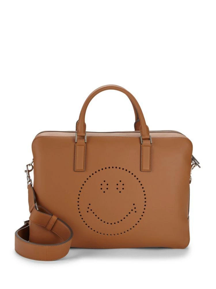 商品Anya Hindmarch|Walton Smiley Leather Messenger Bag,价格¥7077,第1张图片