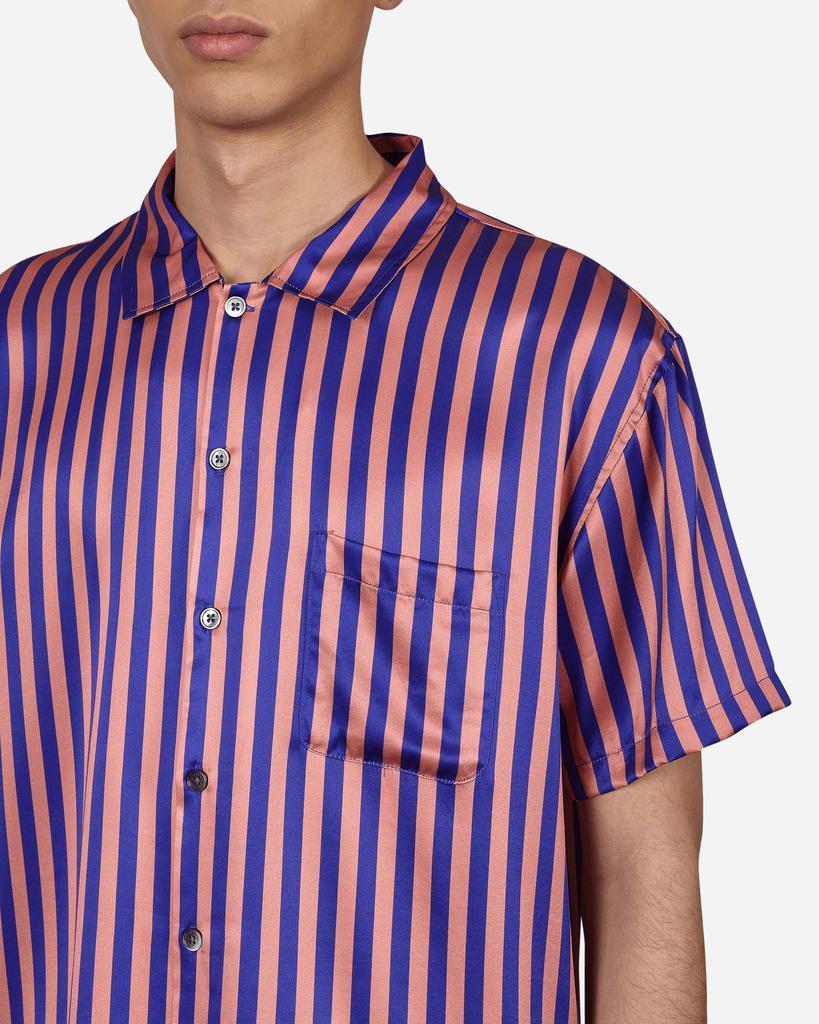 商品STUSSY|Striped Silk Shirt Blue,价格¥487,第7张图片详细描述