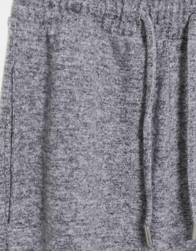 ASOS DESIGN Tall supersoft slim leg jogger in grey marl商品第4张图片规格展示