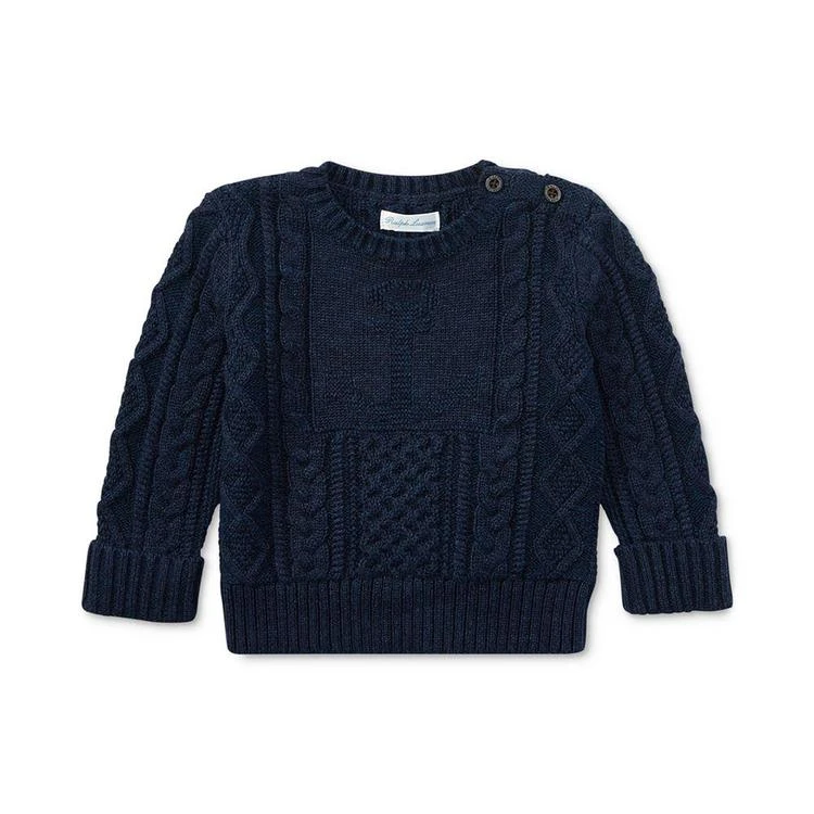 商品Ralph Lauren|Cable-Knit Cotton Sweater, Baby Boys,价格¥163,第1张图片