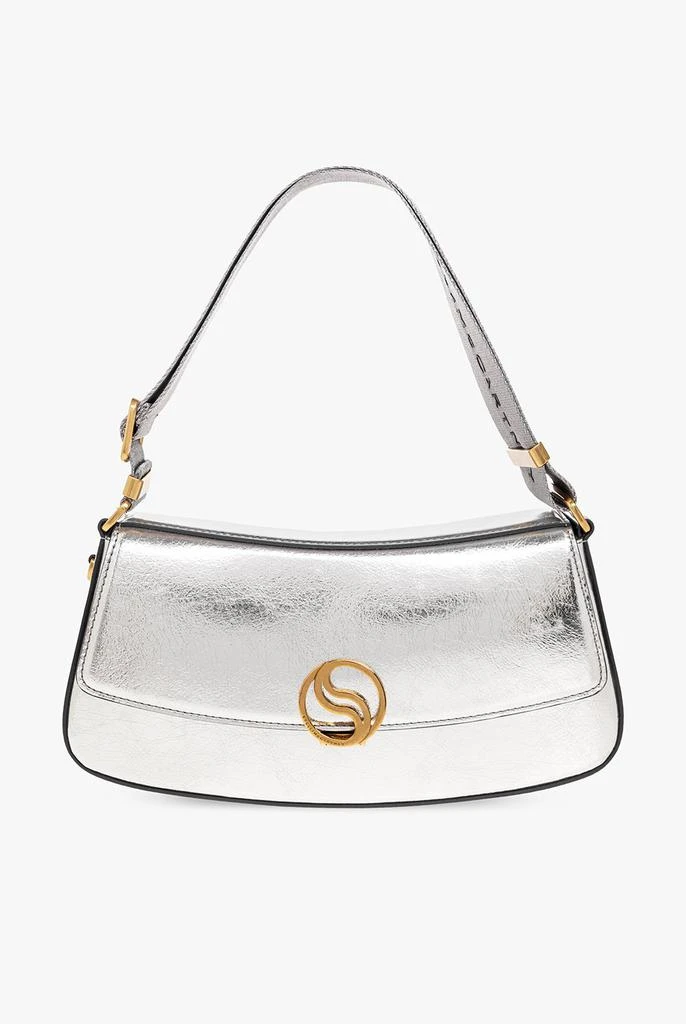 商品Stella McCartney|Stella McCartney Logo Plaque Foldover Top Handle Bag,价格¥6193,第1张图片