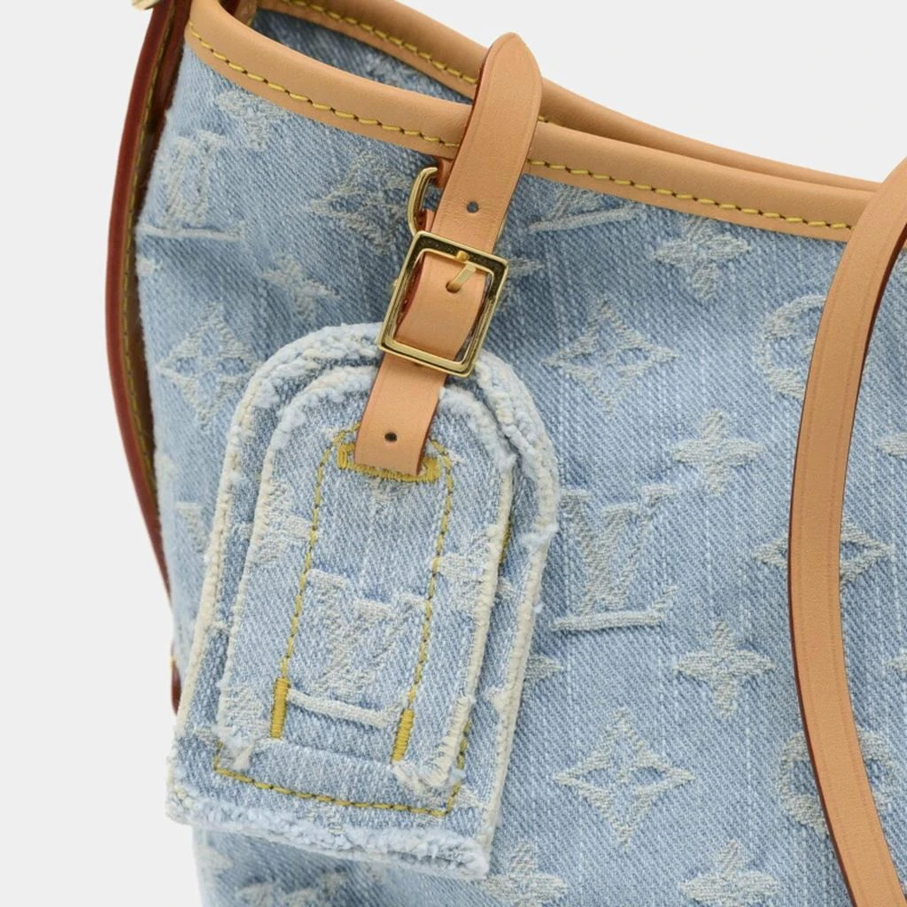 商品[二手商品] Louis Vuitton|Louis Vuitton Blue Monogram Denim Carryall PM Shoulder Bag,价格¥34882,第4张图片详细描述